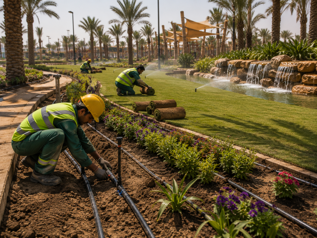 Irrigation, Landscaping & Theming Works